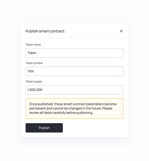 Blockchain-based smart contract generator for real estate tokens